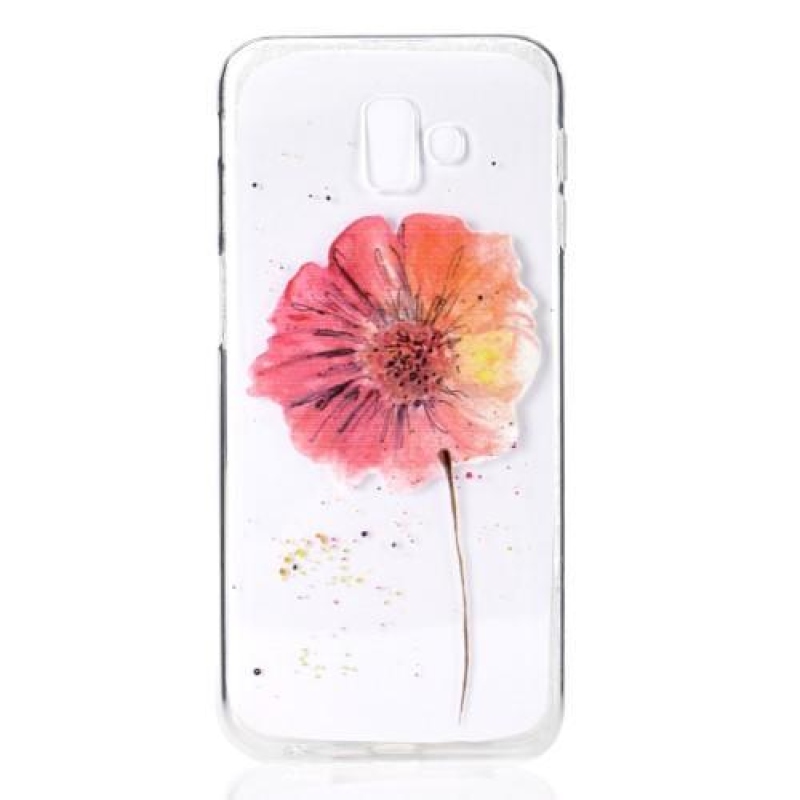 Patte gelové pouzdro na mobil Samsung Galaxy J6 Plus - květ