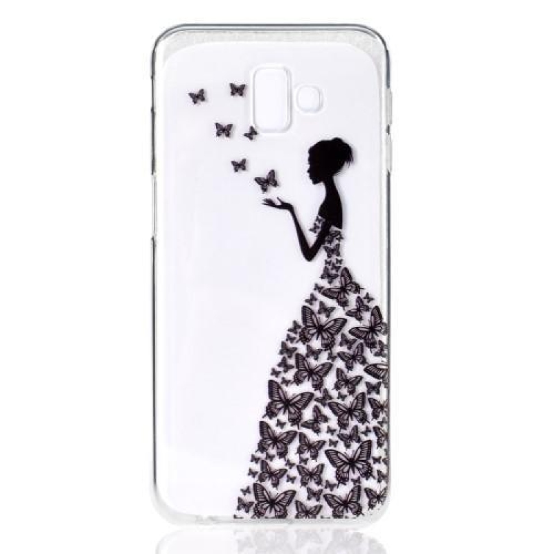Patte gelové pouzdro na mobil Samsung Galaxy J6 Plus - motýlí dívka