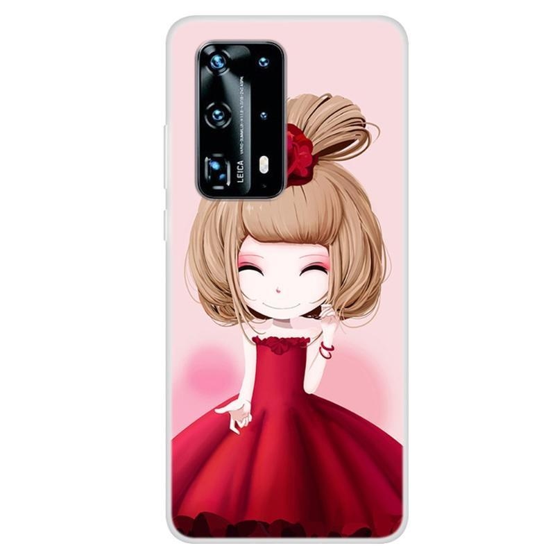Patte gelový obal na mobil Huawei P40 Pro - roztomilá dívka
