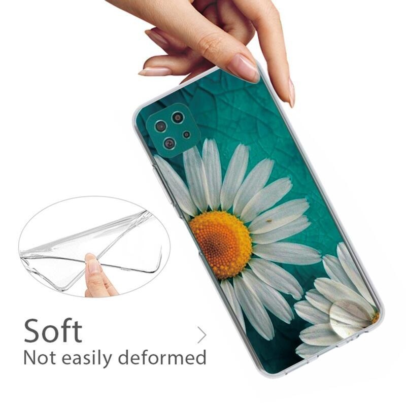 Patte gelový obal na mobil Samsung Galaxy A22 5G - kopretina
