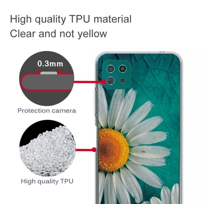 Patte gelový obal na mobil Samsung Galaxy A22 5G - kopretina