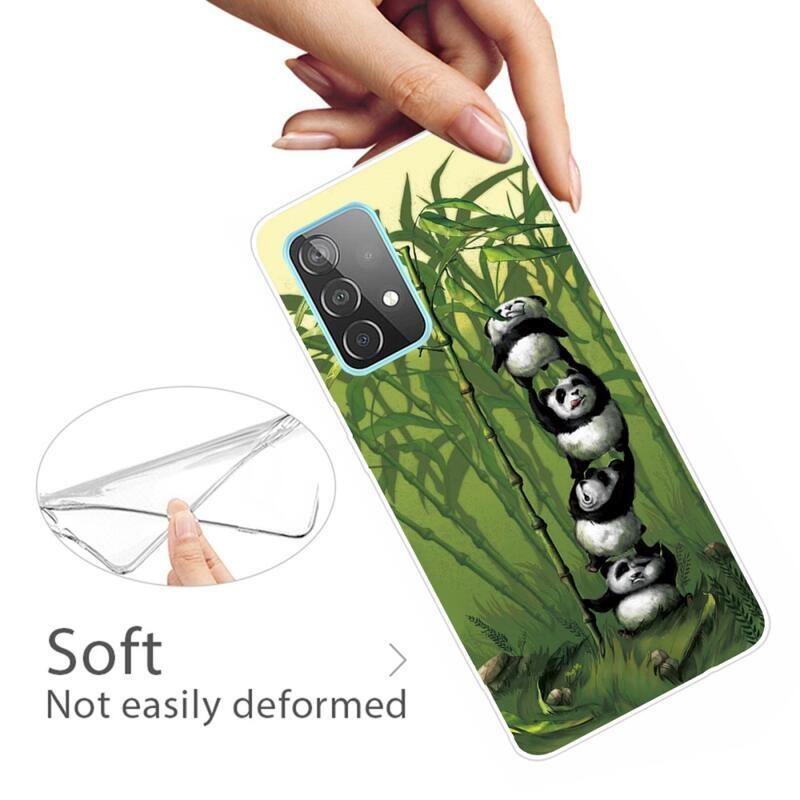 Patte gelový obal na mobil Samsung Galaxy A32 4G - pandy u bambusu