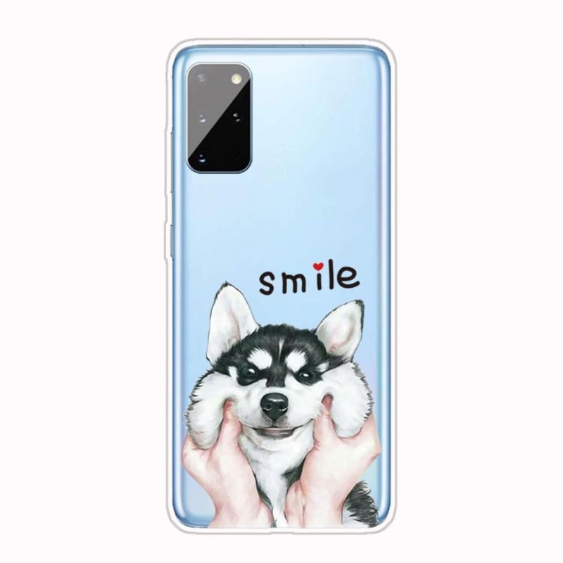 Patte gelový obal na mobil Samsung Galaxy A41 - smějící se pes