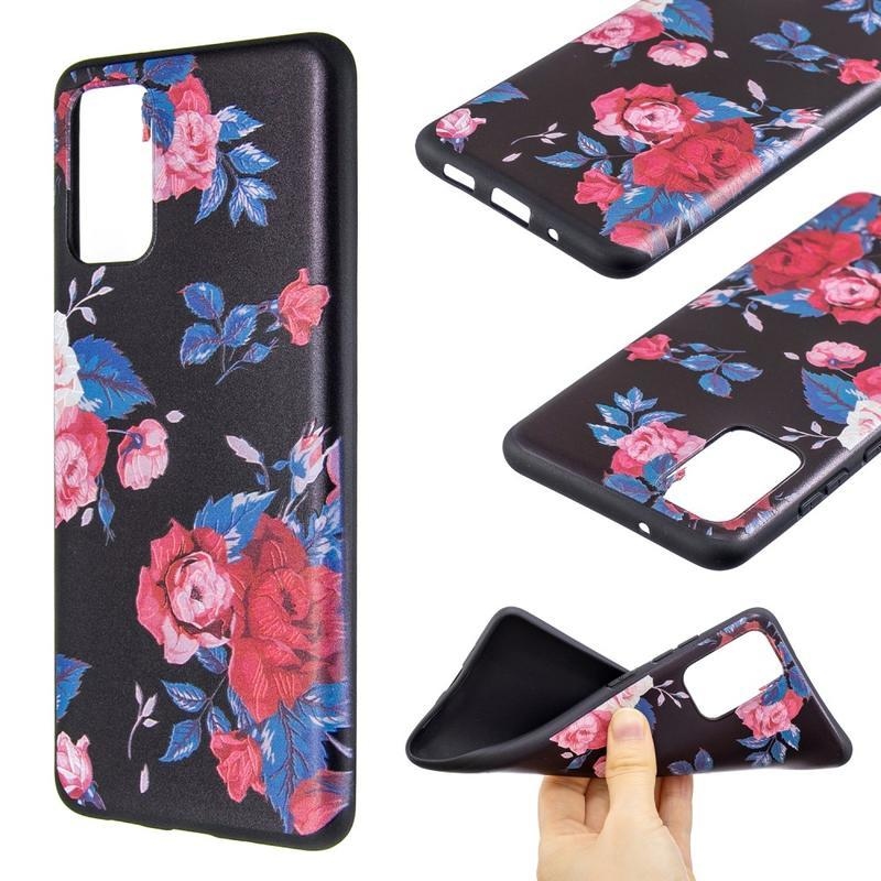 Patte gelový obal na mobil Samsung Galaxy S20 Plus - živé květy