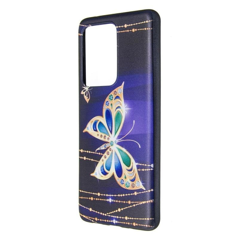 Patte gelový obal na mobil Samsung Galaxy S20 Ultra - barevný motýl