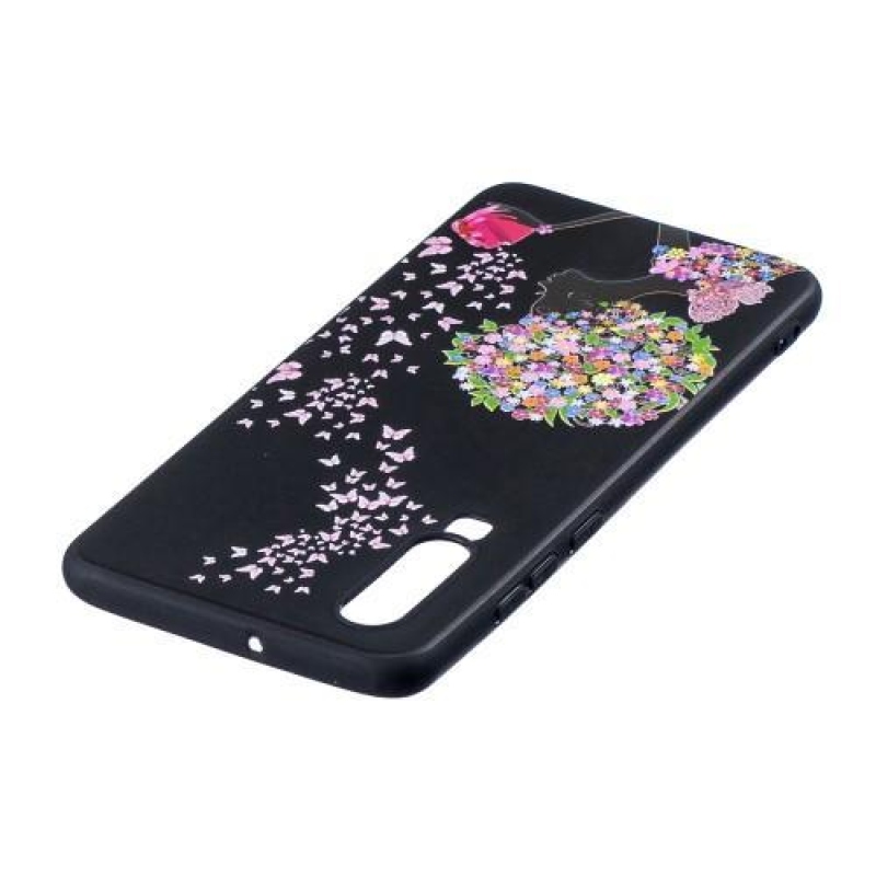 Patte silikonový kryt pro Huawei P30 - květiny a motýli