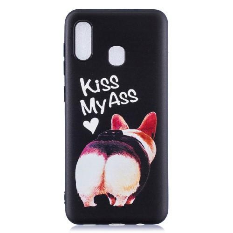 Pattern gelové pouzdro na mobil Samsung Galaxy A30 - kiss my ass