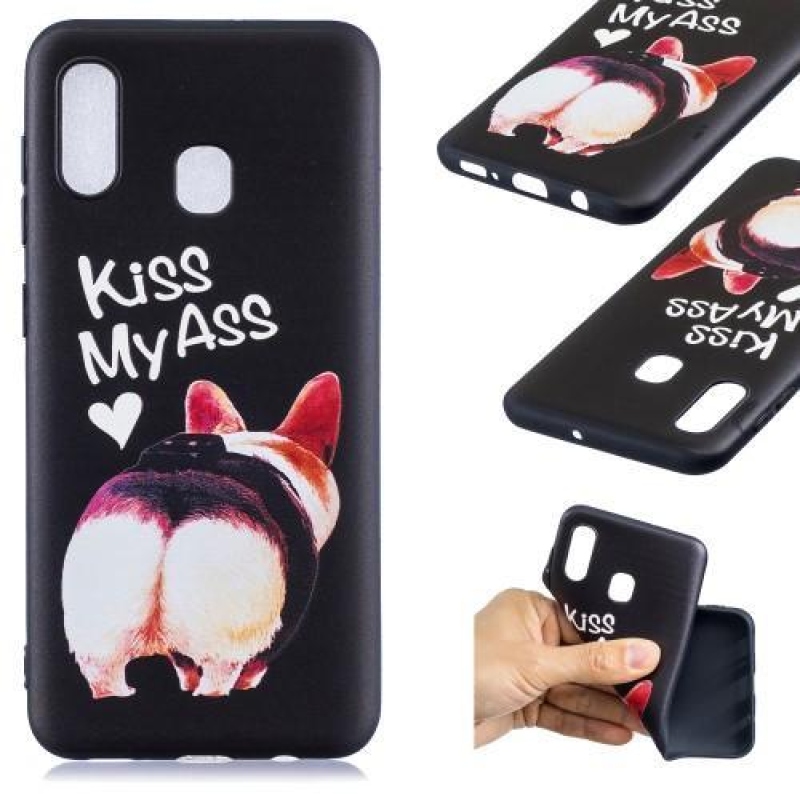Pattern gelové pouzdro na mobil Samsung Galaxy A30 - kiss my ass