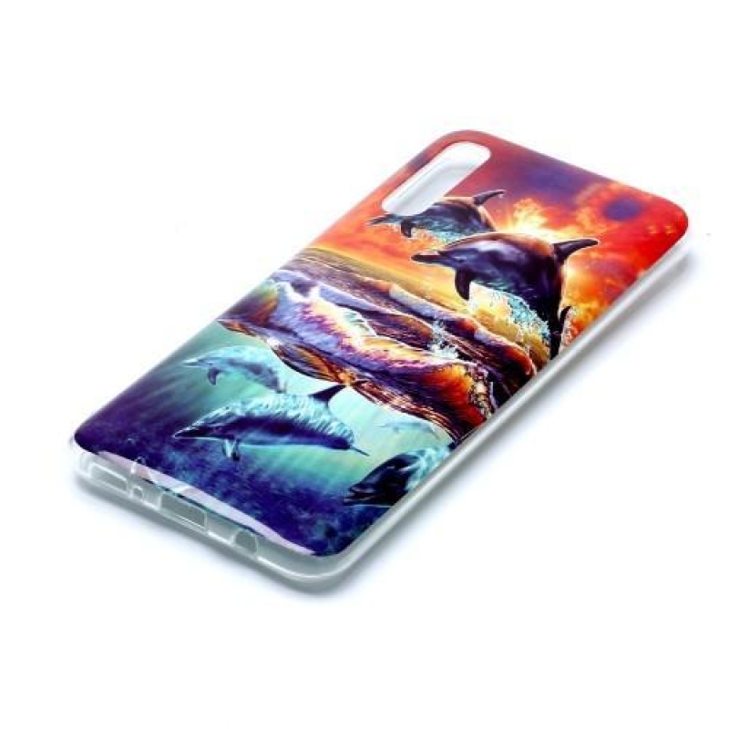 Pattern gelové pouzdro na mobil Samsung Galaxy A50 / A30s - delfín