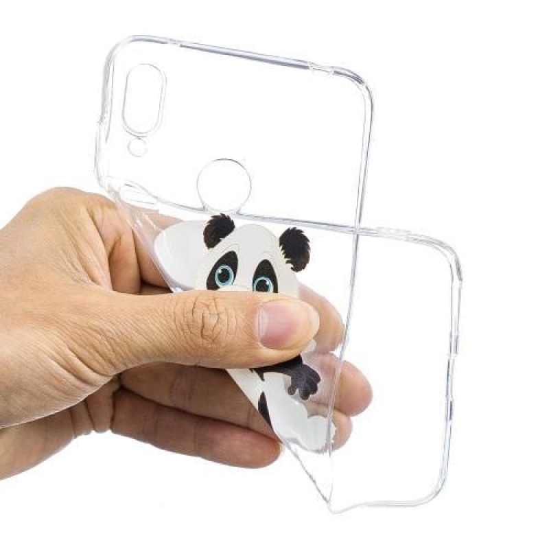 Pattern gelový obal na mobil Huawei Y7 (2019) - panda a fotbal