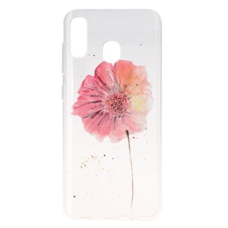 Pattern gelový obal na mobil Samsung Galaxy A30 - hezký květ