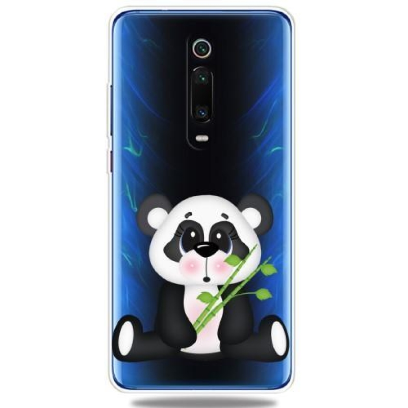 Pattern gelový obal na mobil Xiaomi Mi 9T / Mi 9T Pro - panda a bambus