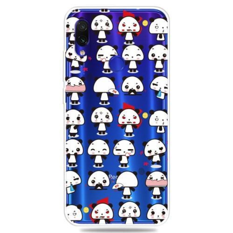 Pattern gelový obal na mobil Xiaomi Redmi 7 - pandy