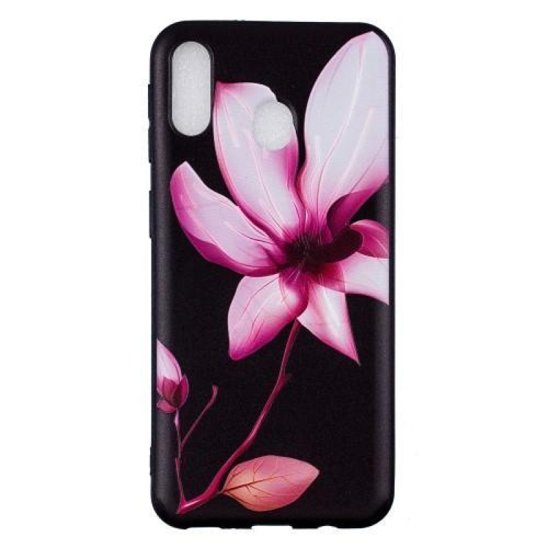 Pattern gelový obal na Samsung Galaxy M20 - květiny
