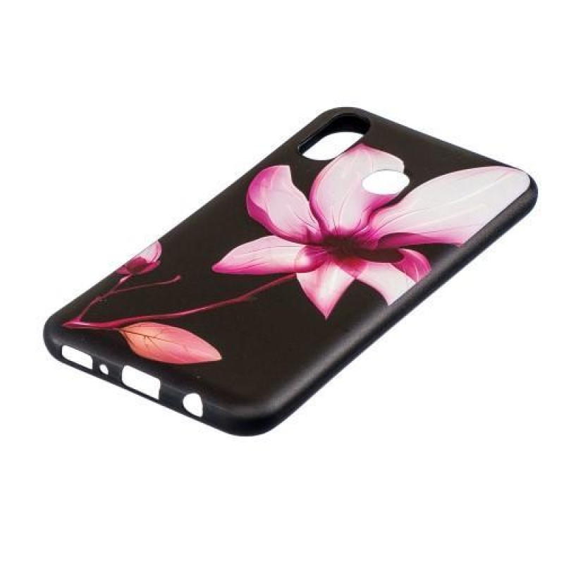 Pattern gelový obal na Samsung Galaxy M20 - květiny