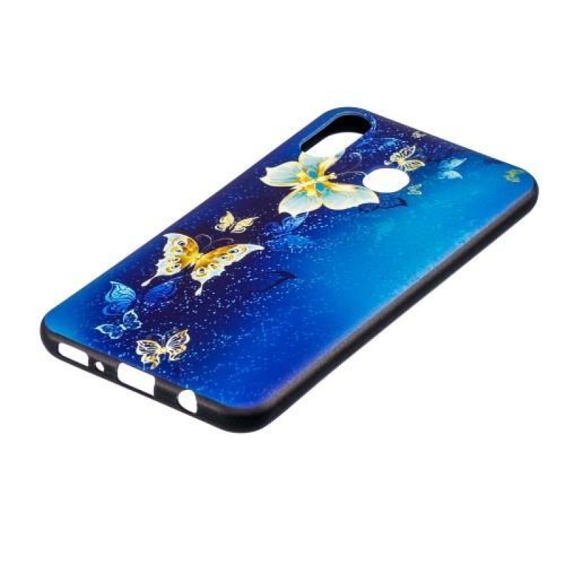 Pattern gelový obal na Samsung Galaxy M20 - motýl