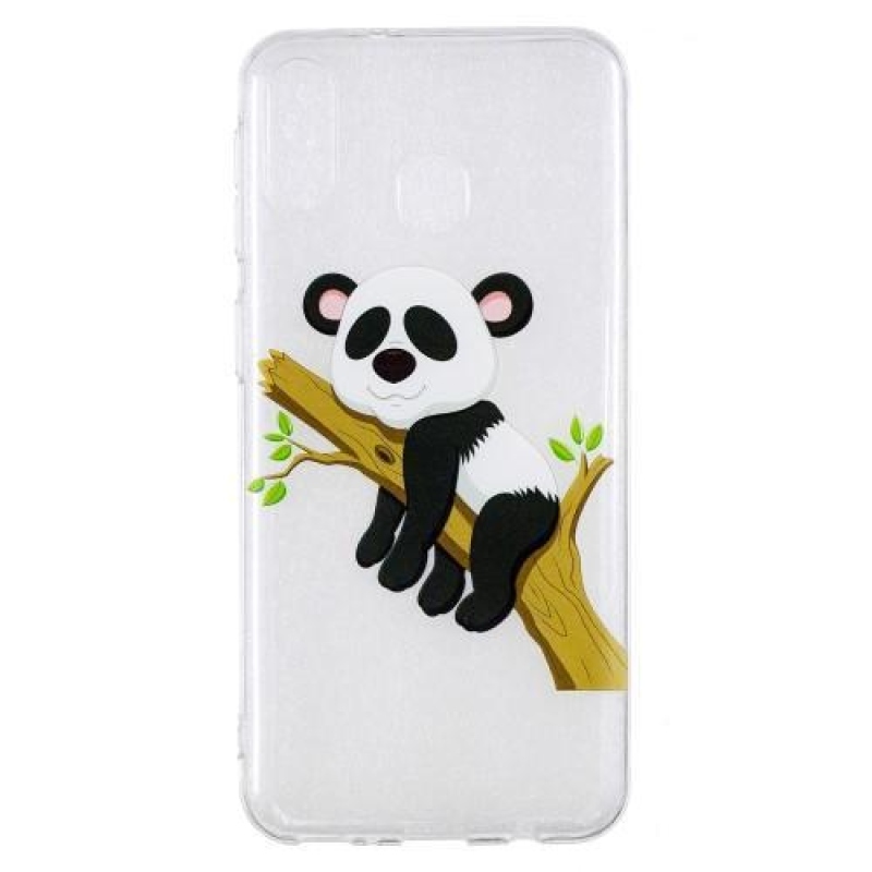 Pattern gelový obal na Samsung Galaxy M20 - spící panda