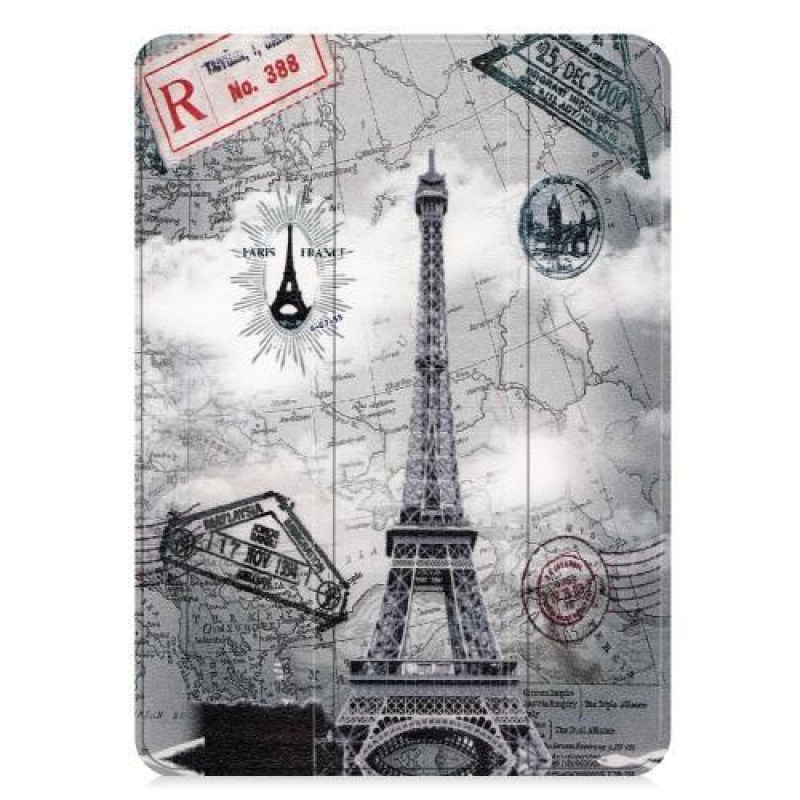 Pattern PU kožené pouzdro na Apple iPad Pro 11 - Eiffelova věž