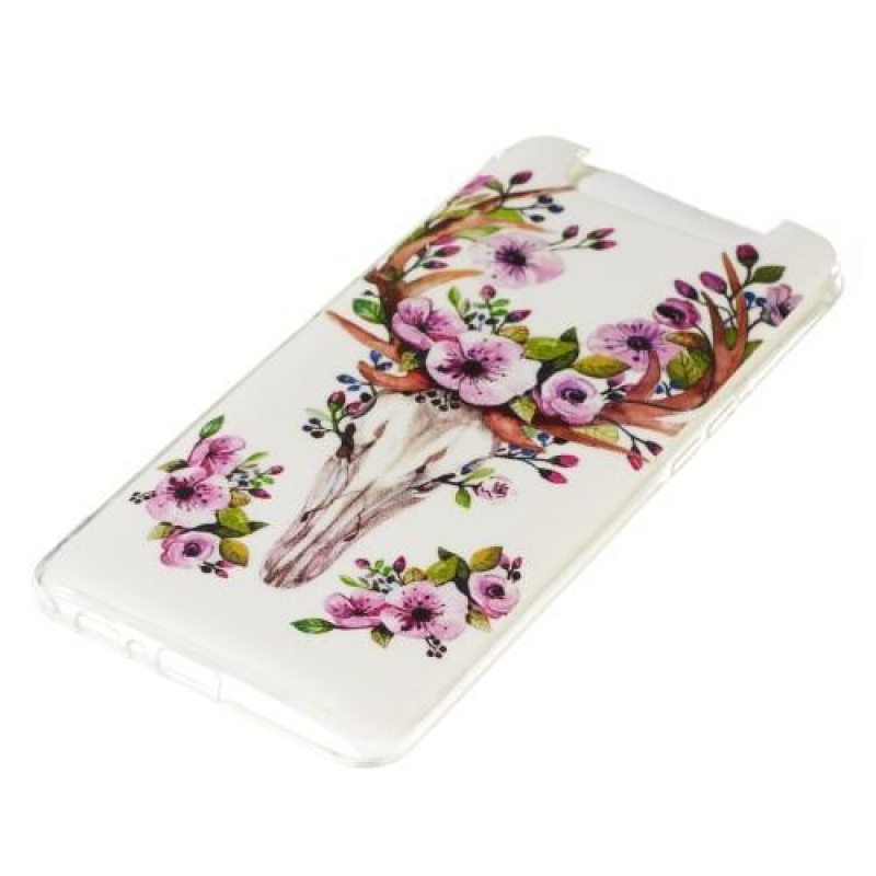 Patterned gelový obal na mobil Samsung Galaxy A80 - květinový sob