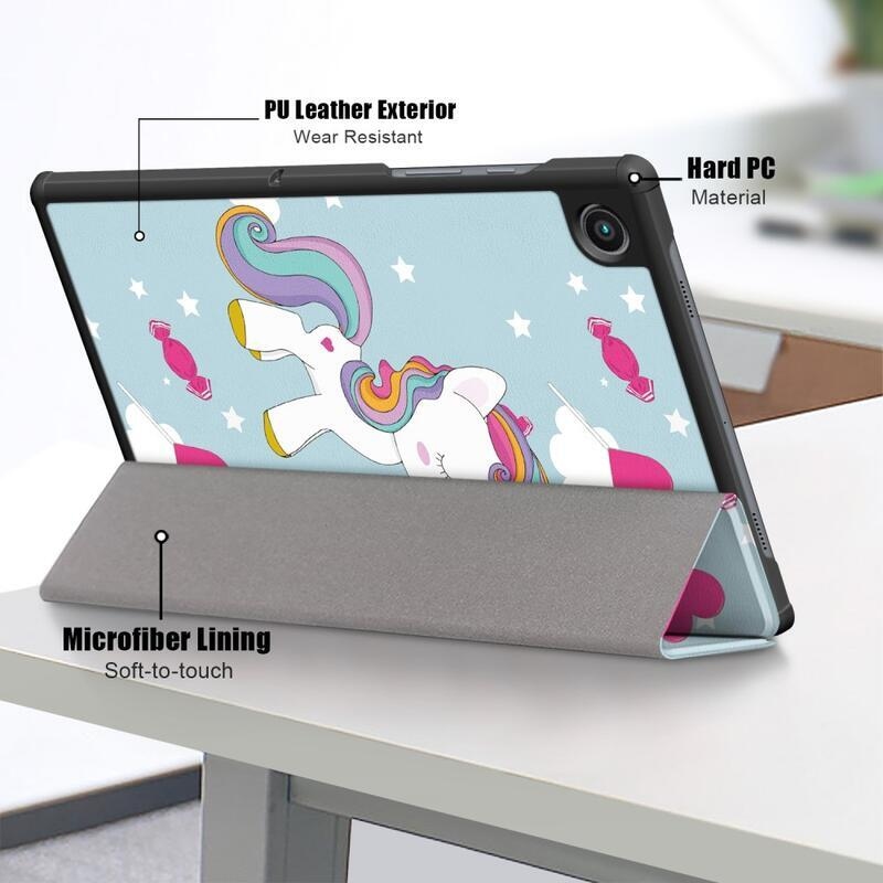 Patty chytré polohovatelné pouzdro pro tablet Samsung Galaxy Tab A8 10.5 (2021) - jednorožec