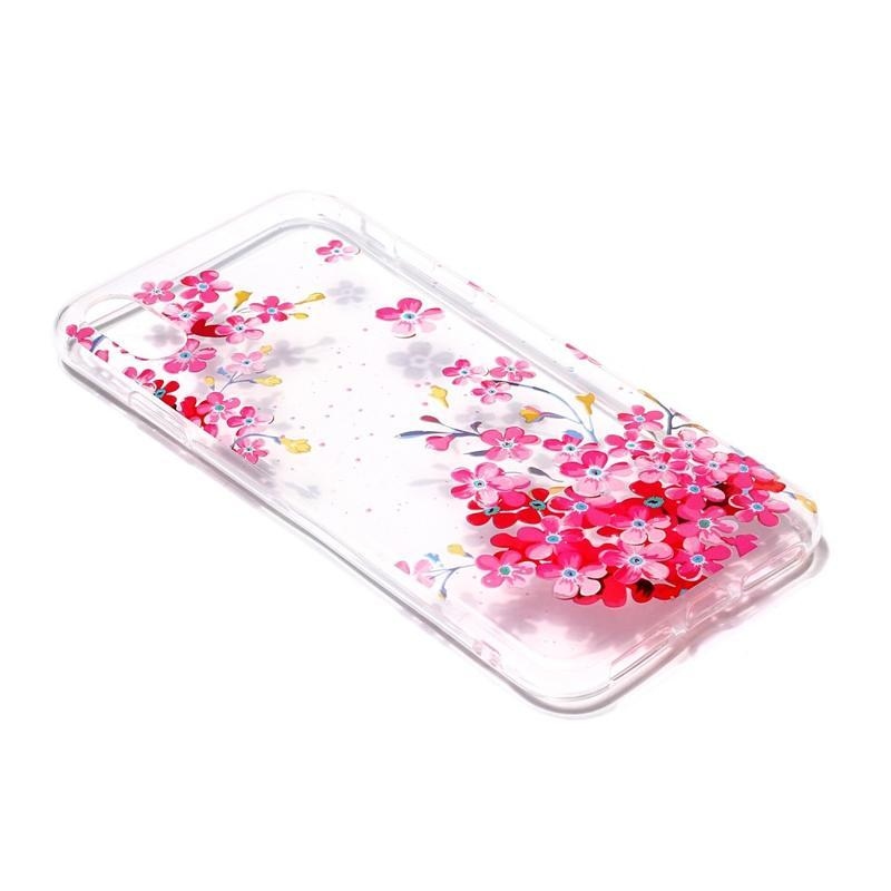Patty gelový obal na mobil iPhone XS / X - růžové květy