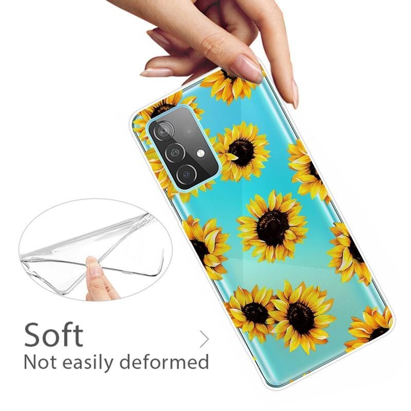 Patty gelový obal na mobil Samsung Galaxy A52 5G/4G/A52s 5G - slunečnice