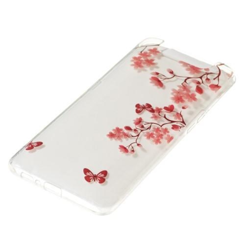 Patty gelový obal na mobil Samsung Galaxy A80 - červené květy