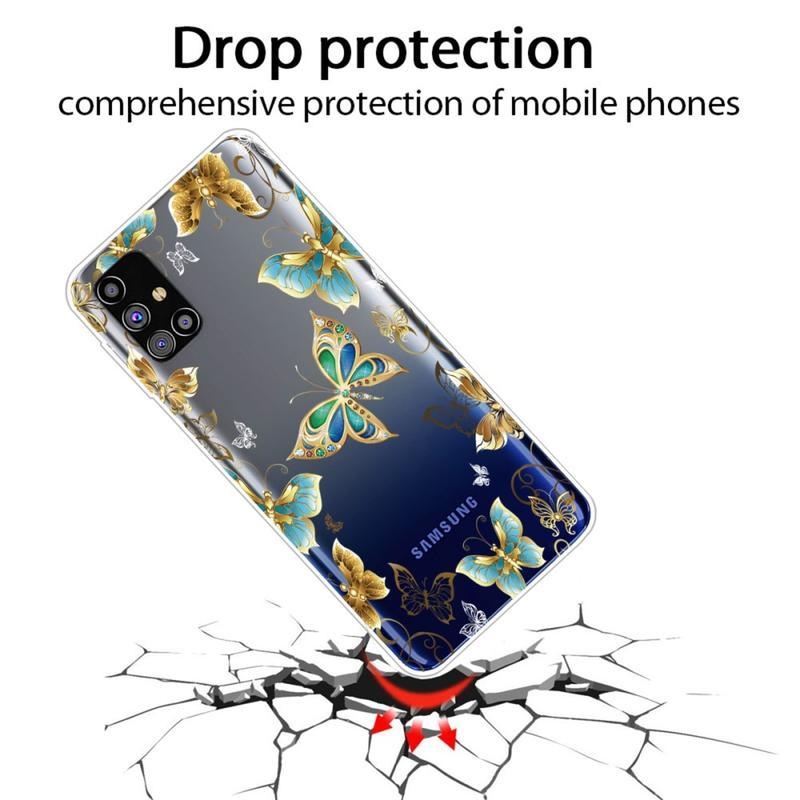 Patty gelový obal na mobil Samsung Galaxy M51 - diamantoví motýli