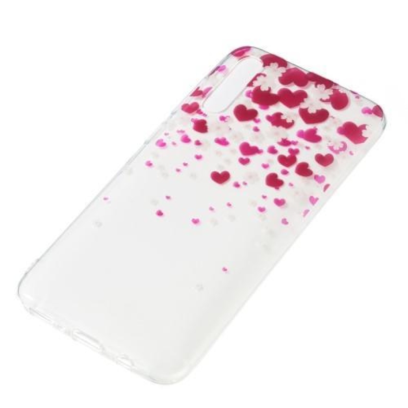 Patty gelový obal na Samsung Galaxy A70 - srdce a květiny