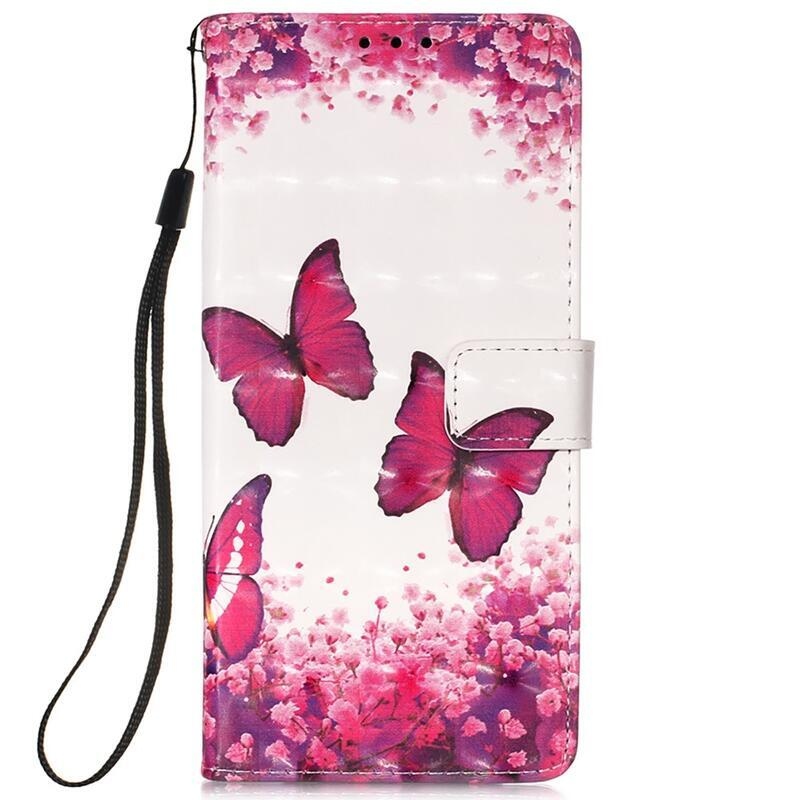Patty peněženkové pouzdro na mobil Xiaomi Redmi Note 11 Pro+ 5G - růžoví motýli