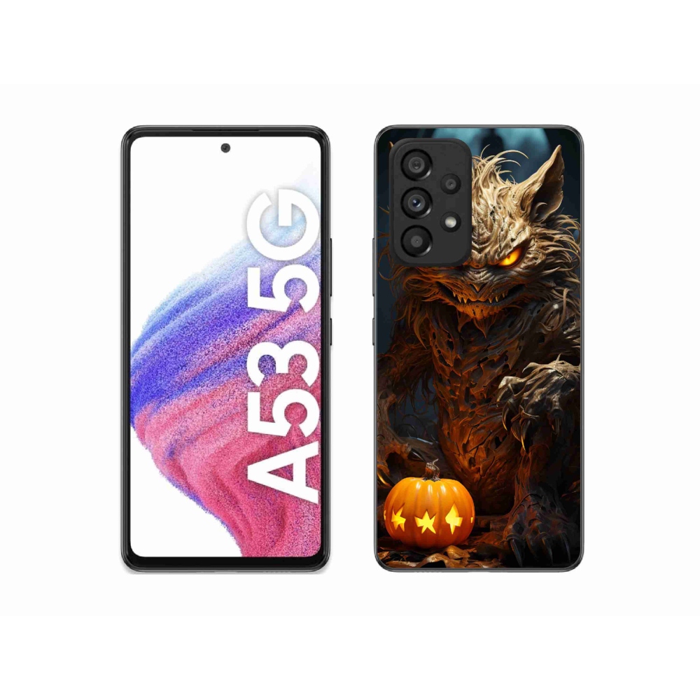 Gelový kryt mmCase na Samsung Galaxy A53 5G - halloweenská příšera