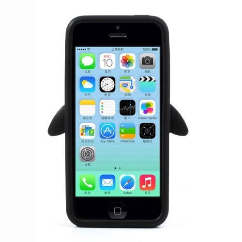 Pingi silikonový obal na iPhone 5C - černý