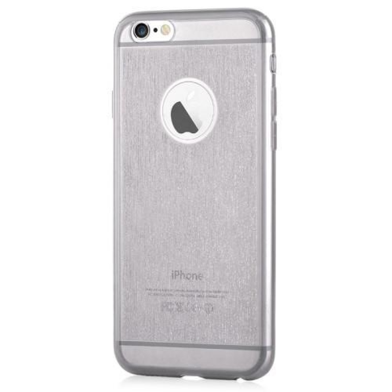 Pískovaný gelový obal na iPhone 6s Plus a 6 Plus - černý