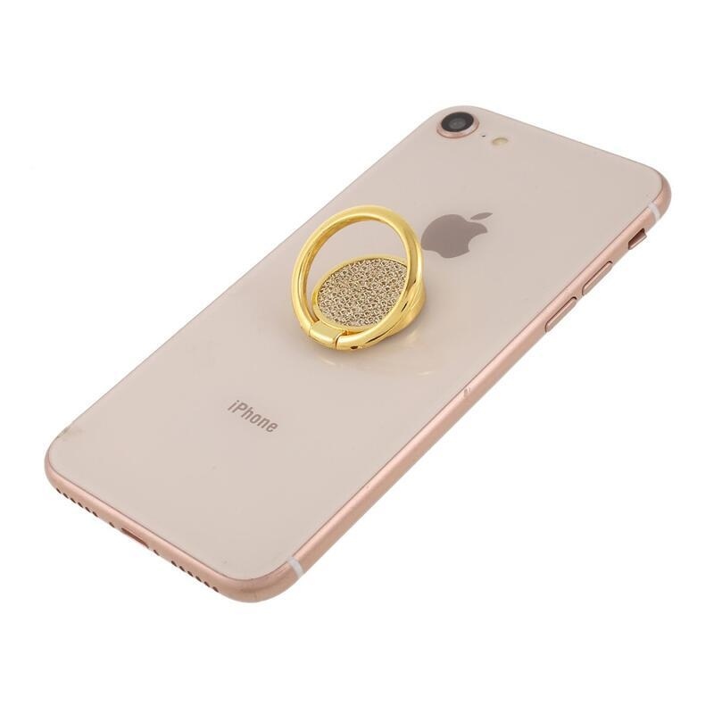 Plaid držák na prst pro mobilní telefon - zlatý