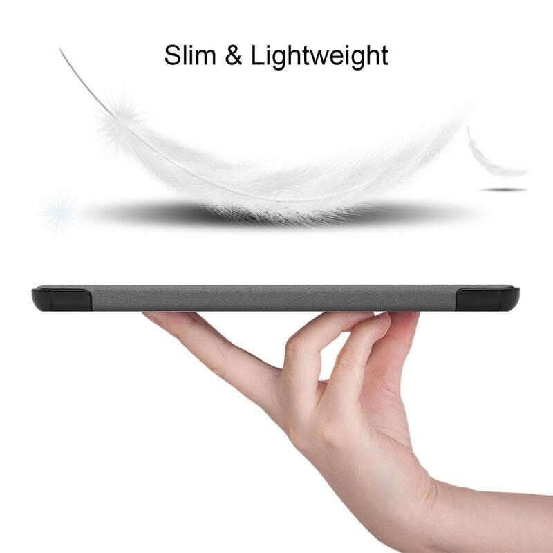 Polohovací chytré PU kožené pouzdro na tablet Samsung Galaxy Tab S8 Plus - šedé