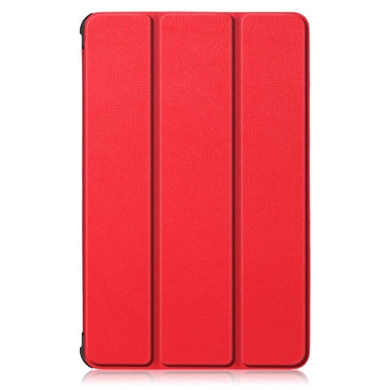 Polohovatelné PU kožené pouzdro na tablet Lenovo Tab M10 HD 2. Gen X306F/X - červené