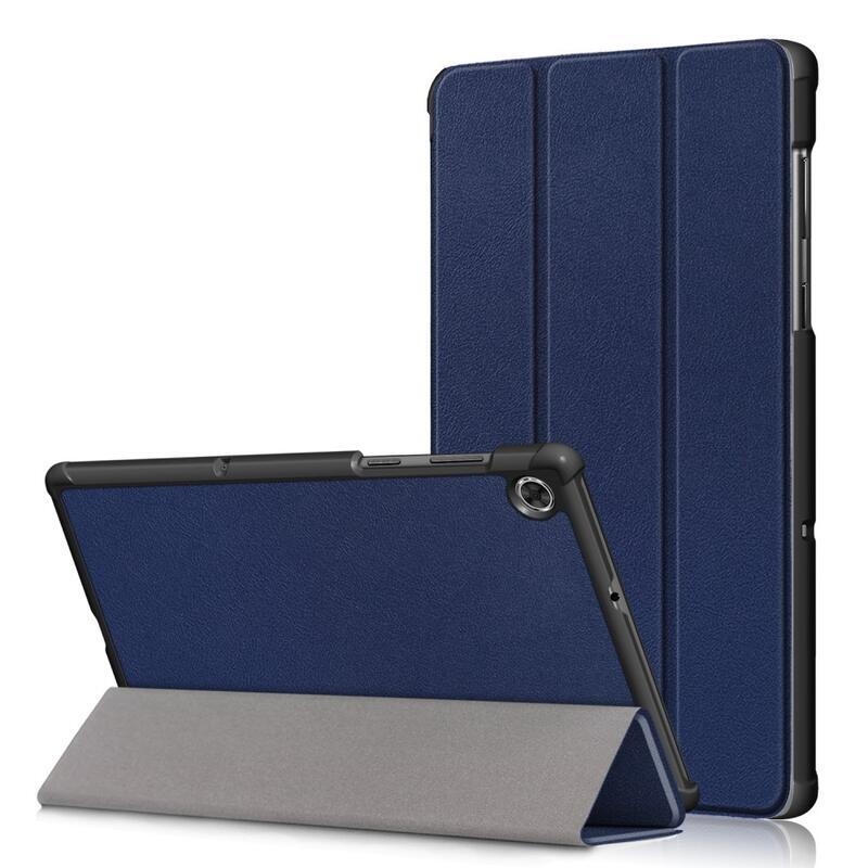 Polohovatelné PU kožené pouzdro na tablet Lenovo Tab M10 HD 2. Gen X306F/X - modré