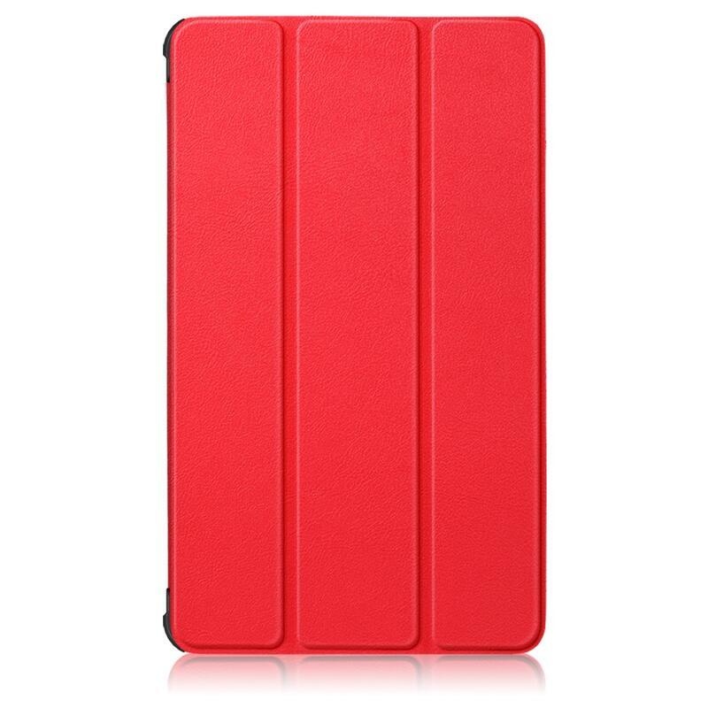 Polohovatelné PU kožené pouzdro na tablet Samsung Galaxy Tab A7 Lite T220/T225 8.7 - červené