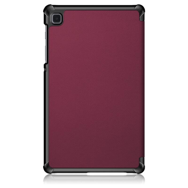 Polohovatelné PU kožené pouzdro na tablet Samsung Galaxy Tab A7 Lite T220/T225 8.7 - vínové