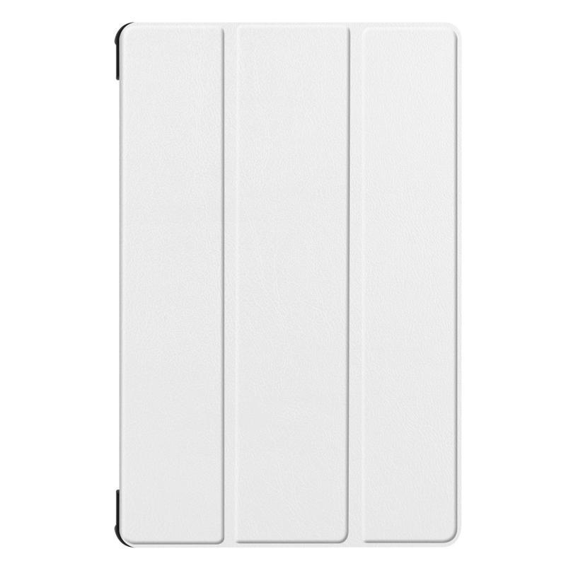 Polohovatelné PU kožené pouzdro na tablet Samsung Galaxy Tab S6 T860/T865 - bílé