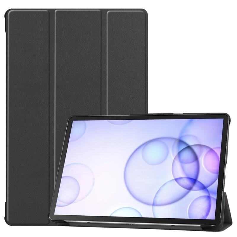 Polohovatelné PU kožené pouzdro na tablet Samsung Galaxy Tab S6 T860/T865 - černé