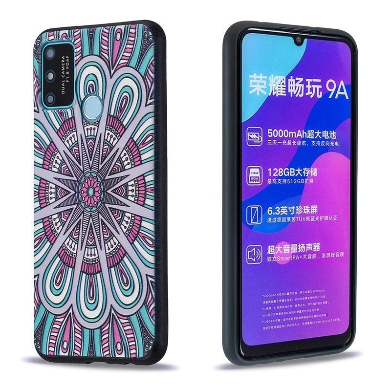 Print gelový obal na mobil Honor 9A - mandala