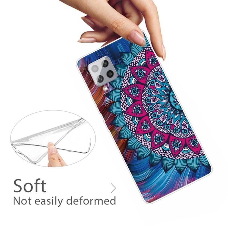 Print gelový obal na mobil Samsung Galaxy A42 5G - barevná mandala