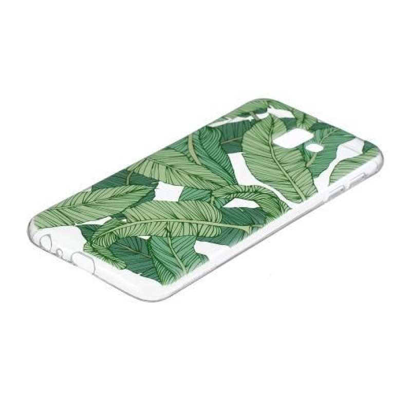 Print gelový obal na mobil Samsung Galaxy J6+ - zelené listy
