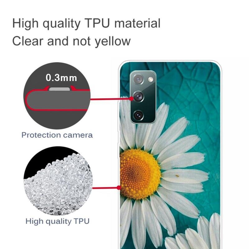 Print gelový obal na mobil Samsung Galaxy S20 FE/S20 FE 5G - chryzantéma