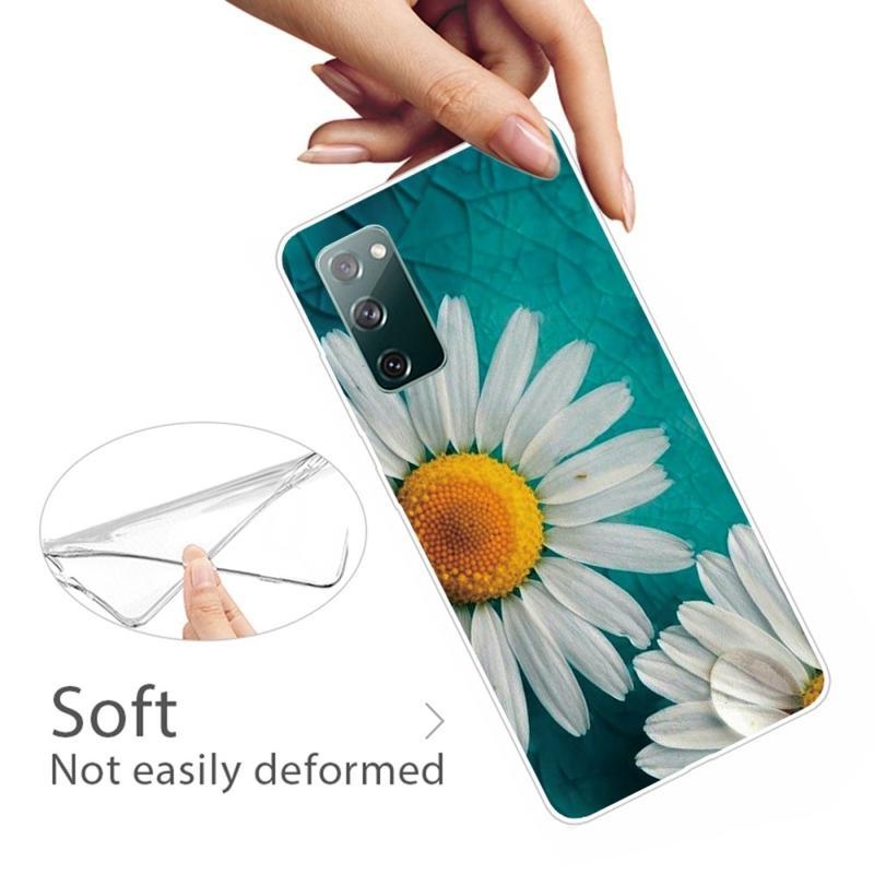 Print gelový obal na mobil Samsung Galaxy S20 FE/S20 FE 5G - chryzantéma