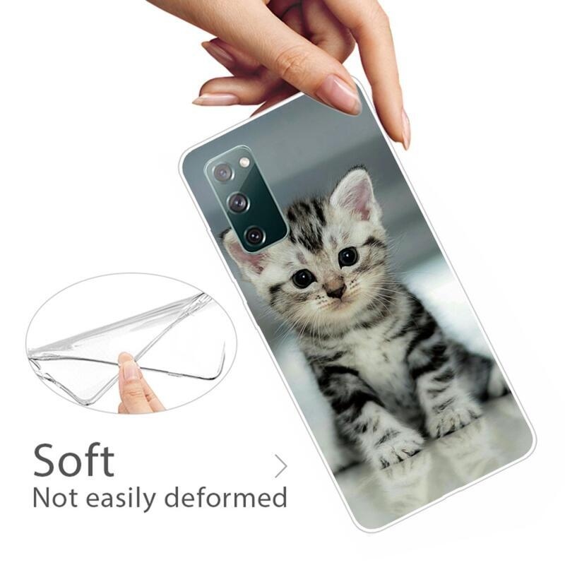Print gelový obal na mobil Samsung Galaxy S20 FE/S20 FE 5G - roztomilé kotě