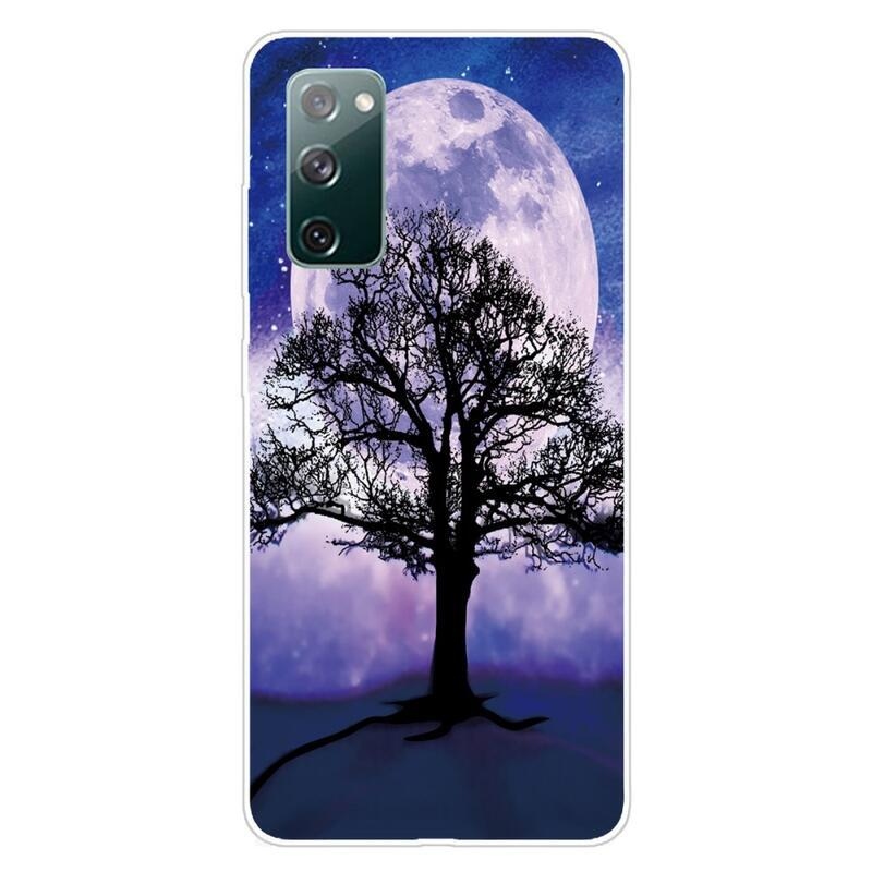 Print gelový obal na mobil Samsung Galaxy S20 FE/S20 FE 5G - strom a měsíc