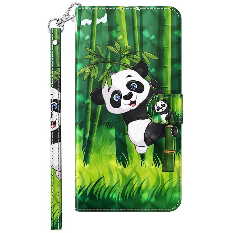 Print knížkové pouzdro na Nokia G22 - panda na bambusu