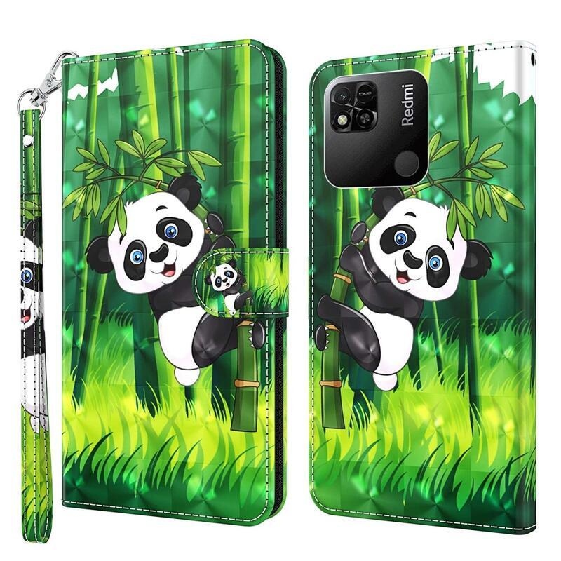 Print knížkové pouzdro na Xiaomi Redmi 10A - panda na bambusu